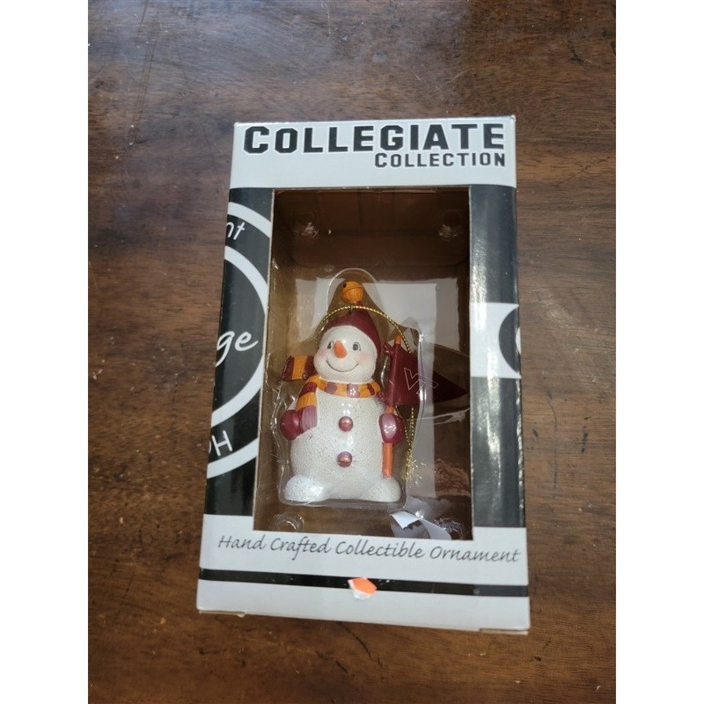 NEW Sterling Christmas Ornament Virginia Tech Snowman 116295